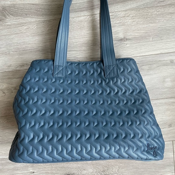 lug Handbags - lug Quilted Blue Tote Bag
